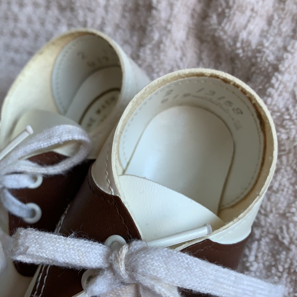 Wee Kids Soft Sole Oxford Baby Shoes Size 2 - Picture 6 of 9
